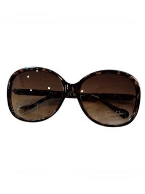 Jessica Simpson Brown Tortoise Round Women's Sunglasses NWT